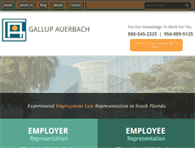 Tablet Screenshot of gallup-law.com